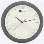 radio controlled atomic wall clock - titanium
