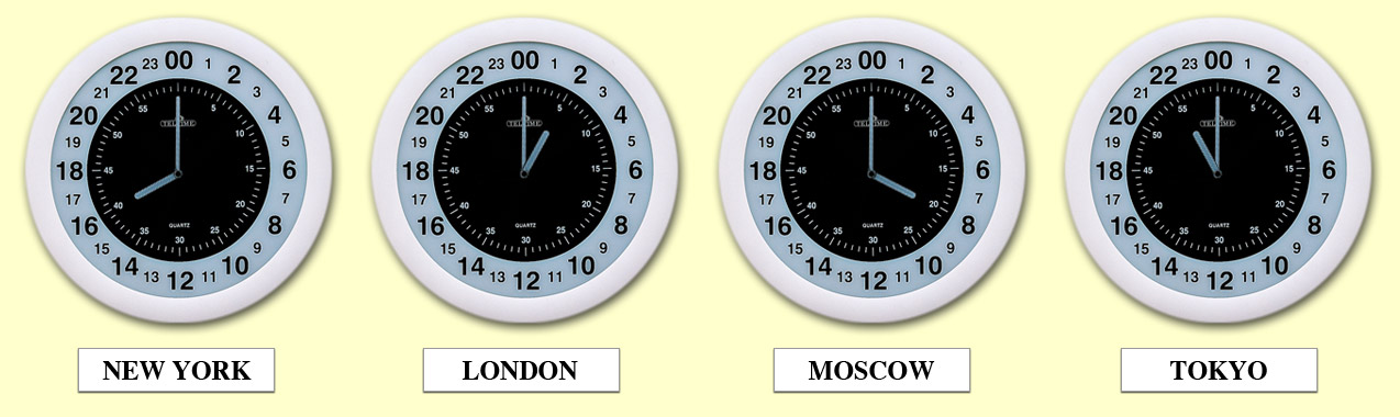 Time Zone Wall Clocks Time Zone Wall Clocks