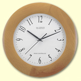 LCD atomic clock w/indoor temperature