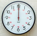 atomic wall clock - hard plastic