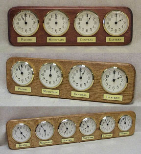 Product Listing Multiple Time Zone Wall Clocks