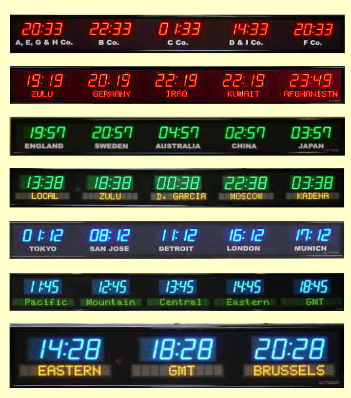 multi time zone digital clock multi time zone digital clock