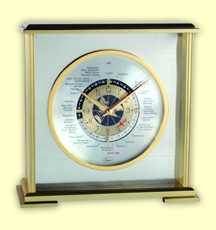 AVIATOR WORLD TIME SHELF CLOCK